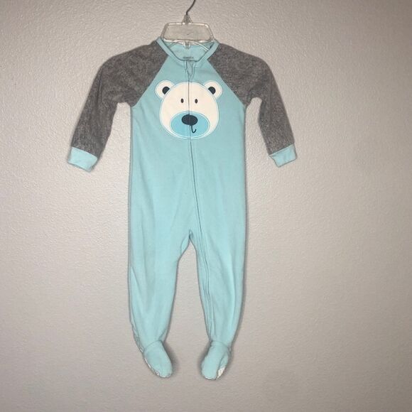 Absorba Fleece Footsie Pajamas, Sleeper, Size 2T - Picture 1 of 4